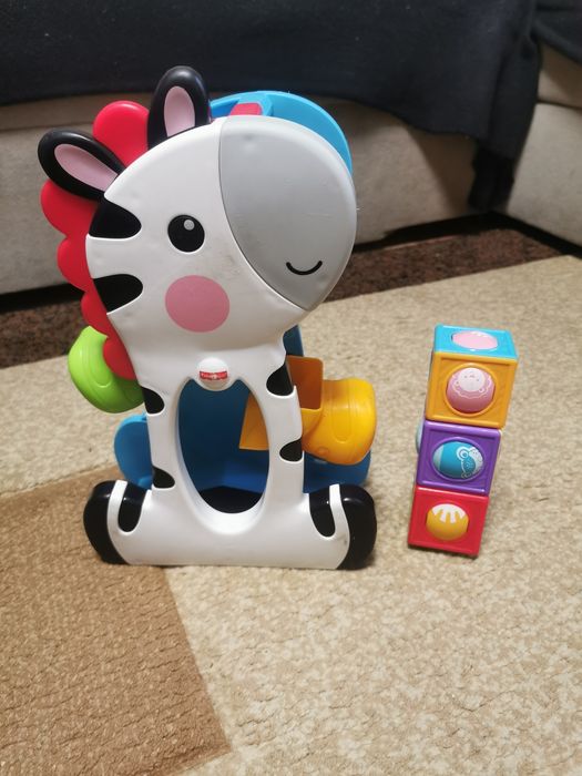 Fisher Price zebra ruchome klocki