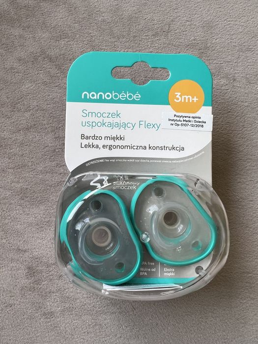 Nowe smoczki nano bebe dwie sztuki