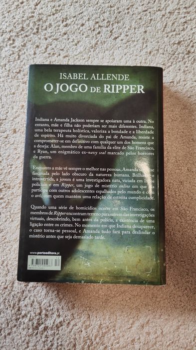 Livro "o jogo de Ripper"