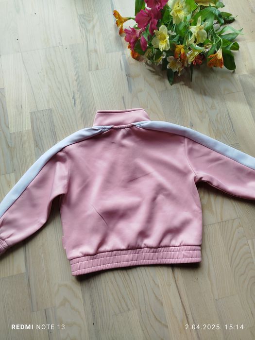 Pudroworóżowa bluza sportowa wf gimnastyka rower bekkin 110 4-5 lat