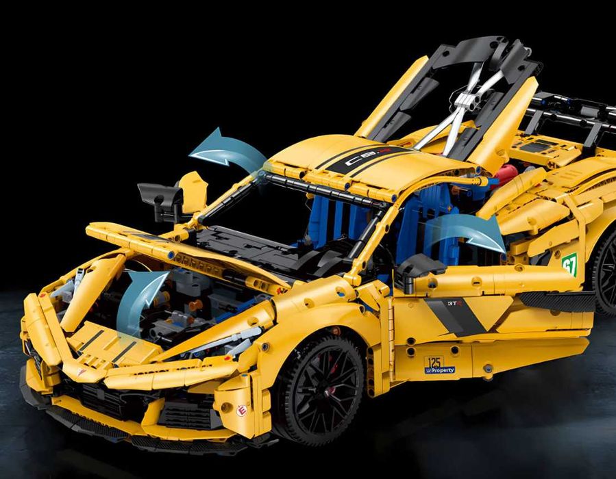 ‼️ПІД ЗАМОВЛЕННЯ ‼️Конструктор GULY 1:8 Technic Corvette C8