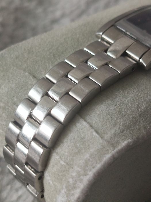 Zegarek Bulova Tank Quartz silver black vintage old money ladies y2k