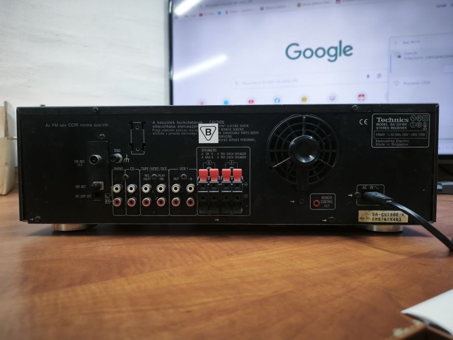 Tehnics AV Control Stereo Receiver SA-GX180