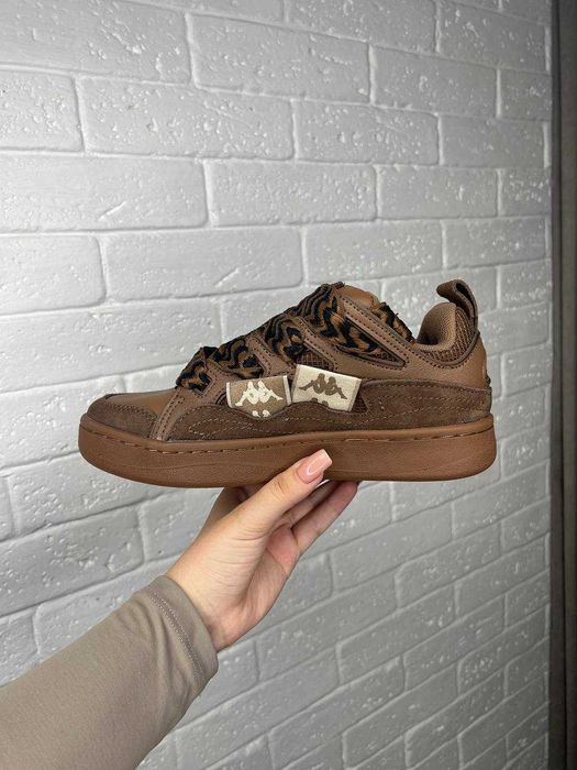 Унисекс замшевые кроссовки Kappa Fatty дутые кросівки каппа фатти дуті