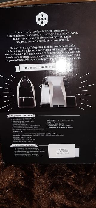Máquina de café KAFFA como nova