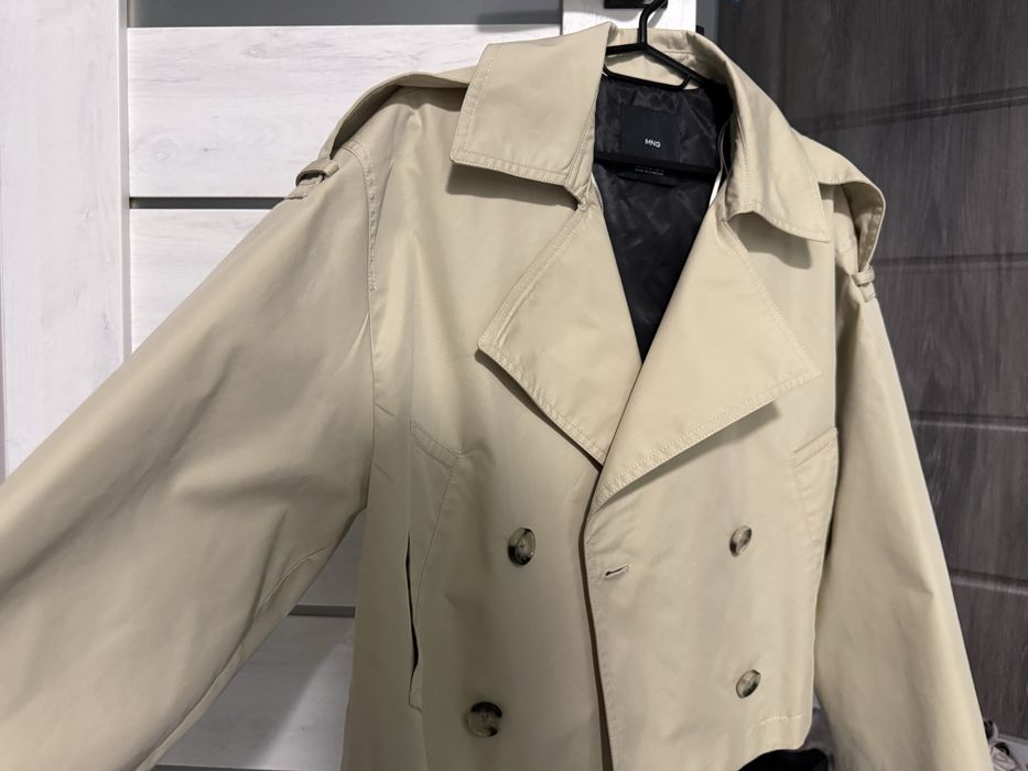 Тренч Mango бежевий