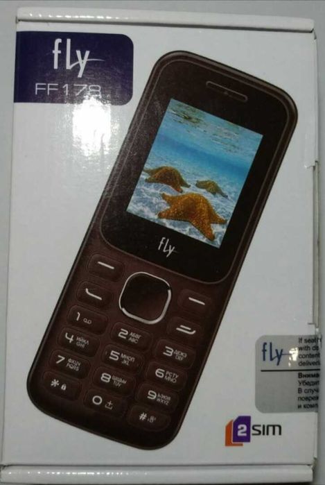 Телефон мобільний Fly FF178. 2-sim картки. Батарея 1800 mAh