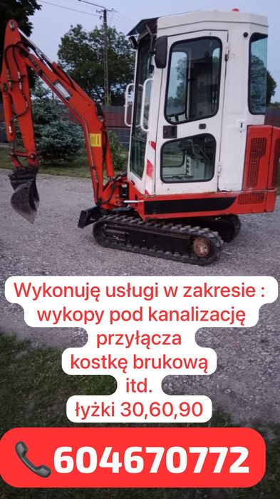 Usługi minikoparką