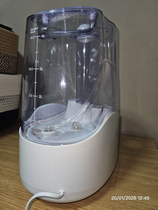 Humidificador Ultrassónico de Vapor Frio MIA (4 Litros) – Como Novo com Caixa