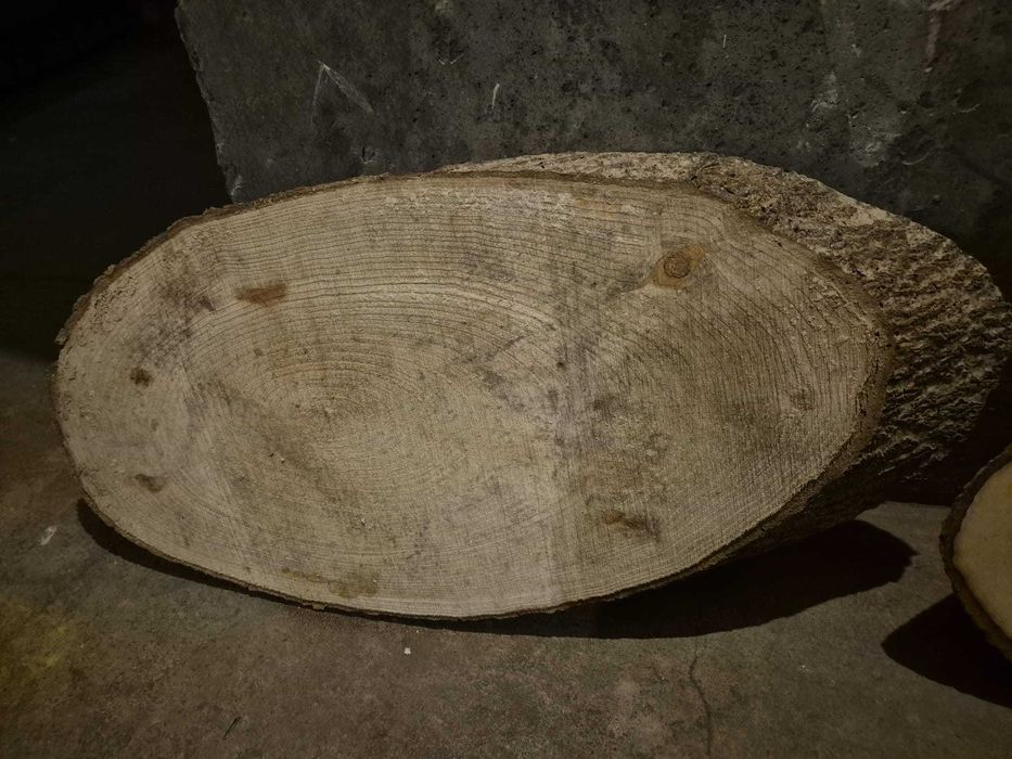 Plastry drewna, krążki drewniane, plaster na stół, stolik, topola