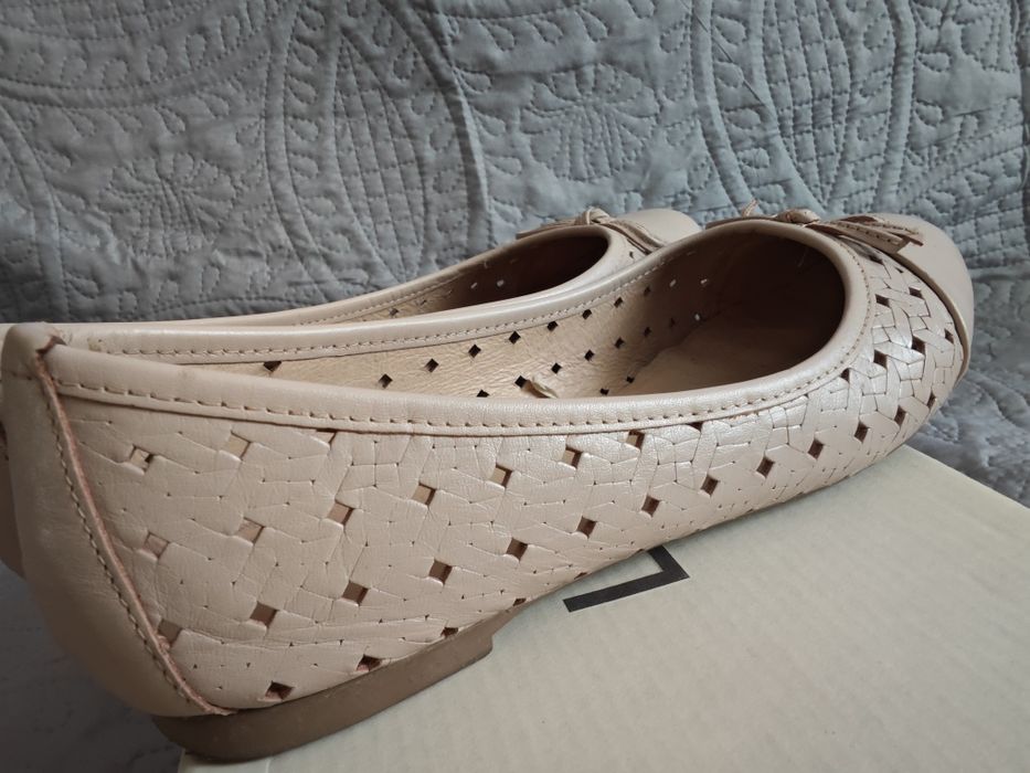 Baleriny buty Lasocki 36 skóra beż nude