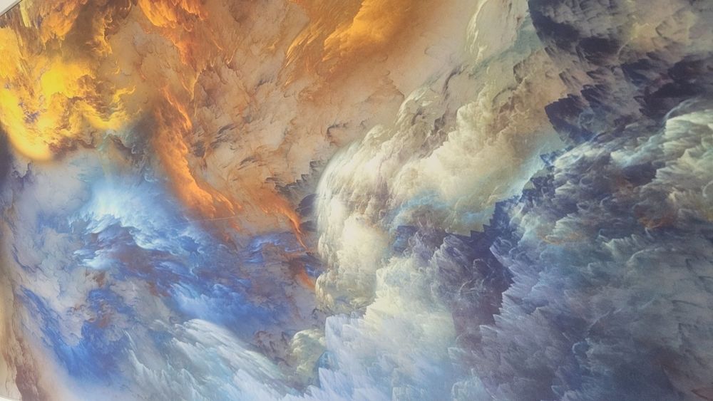 Obraz abstrakcja 63x166cm na płótnie