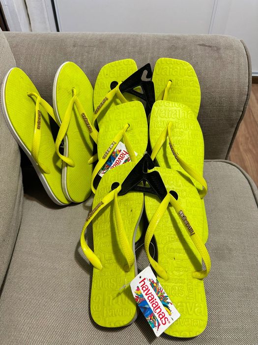 Chinelas havaianas para revenda 8€ a par também é possível vender a unidade a 10€