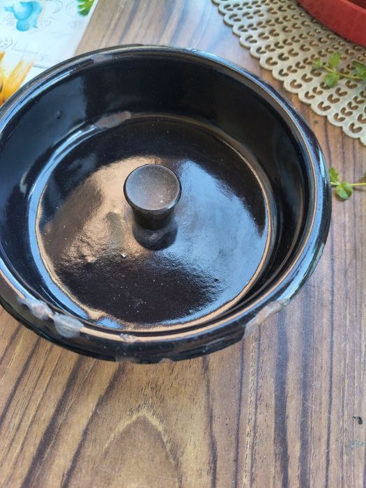Kanka metalowa na mleko wintage PRL
