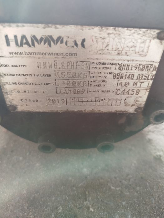 Wciągarka hydrauliczna  Hammoc Winch sprzedam