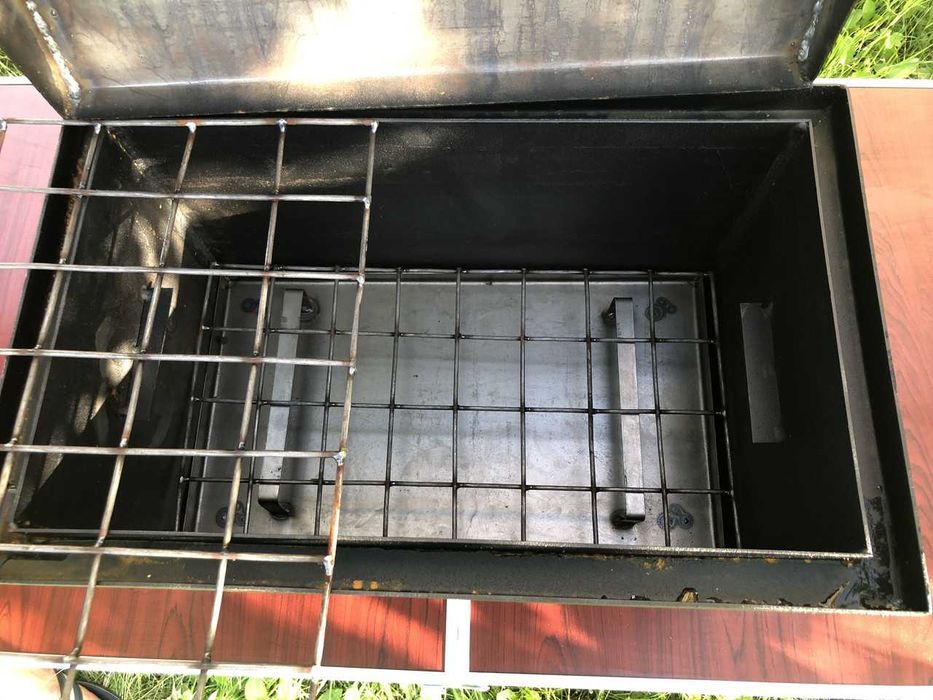 ‼️ Коптильня горячего копчения (коптилка) Черная сталь | нержавейка ‼️