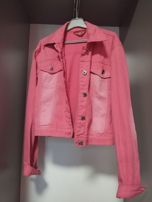 Różowa katana dżinsowa