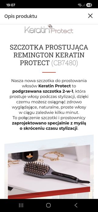 Szczotka prostujaca Remington