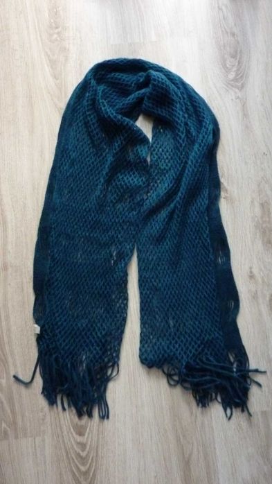 Szal, komin dwustronny z dzianimy