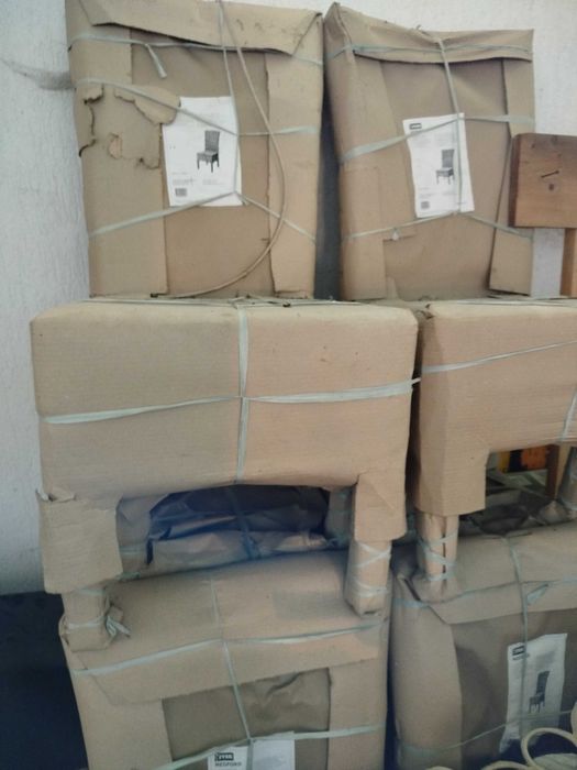 Krzesło Krzesła Jysk Medford 6szt nie używane do jadalni naturalne