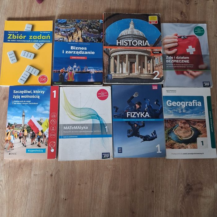 Podręczniki do klasy 1 i 2 szkół ponadpodstawowych