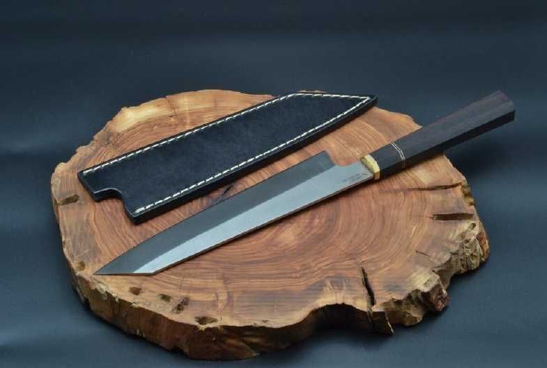 Японський ніж дамаск ручної роботи, для суші, сашимі, філе суши.