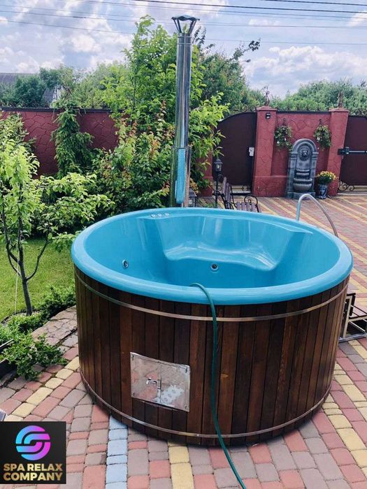 Чан на дрова Купель на дрова Гаряча бочка Вуличне офуро