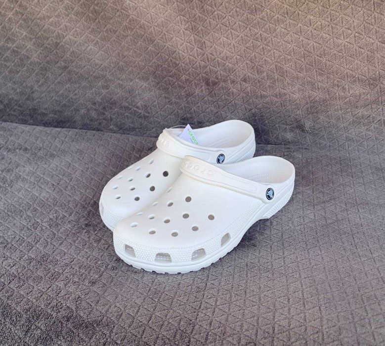 Крокси білі жіночі та чоловічі Crocs Classic 37, 38, 40, 42, 44 розмір модель унісекс