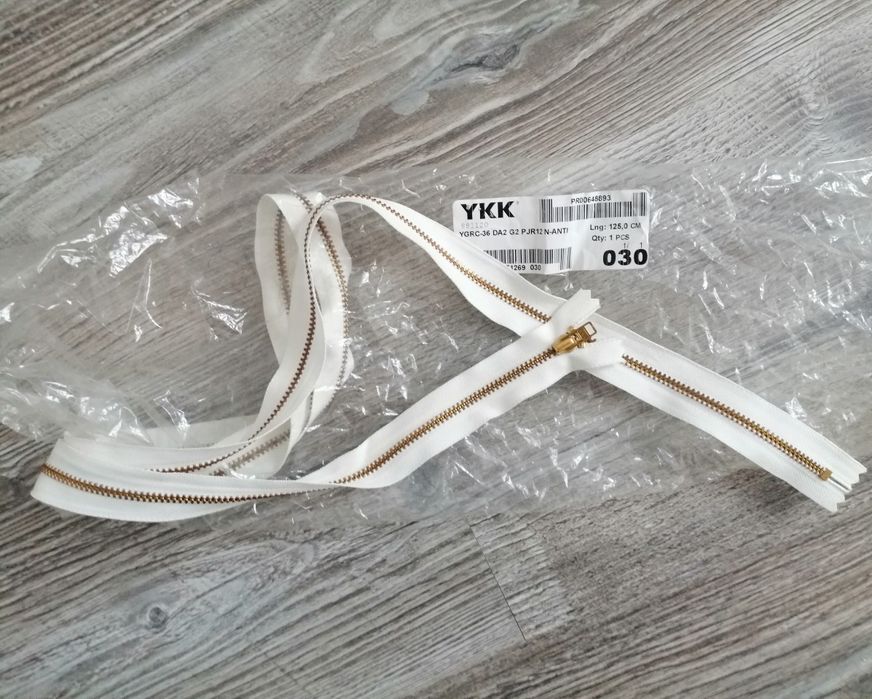 Ykk organic zamek błyskawiczny 125cm