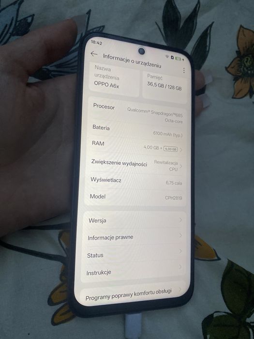 Oppo A6x sprzedam