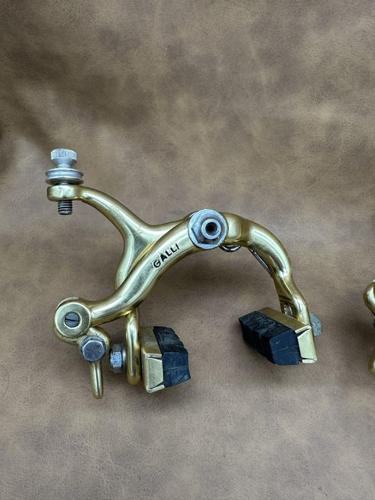 Retro hamulce szosowe Galli Gold komplet złote
