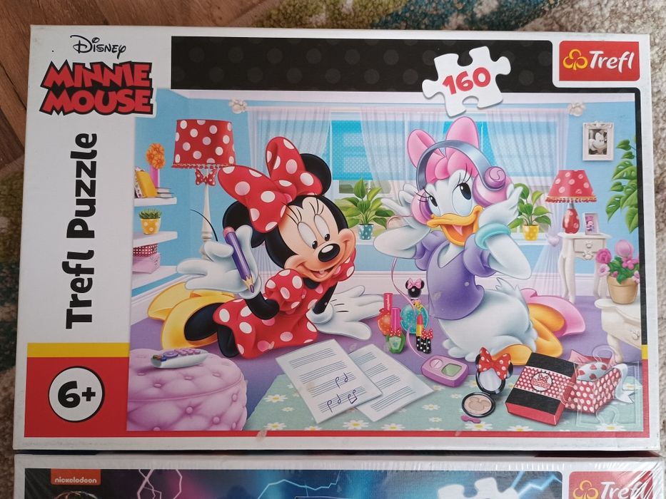 Puzzle trefl 160 myszka Minnie Disney Psi patrol Nowe