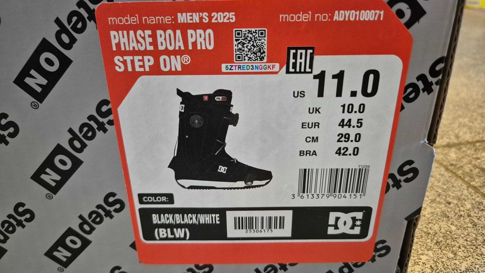 Buty Snowboardowe 44,5 DC Phase Boa PRO Step On używane 7 dni StepOn