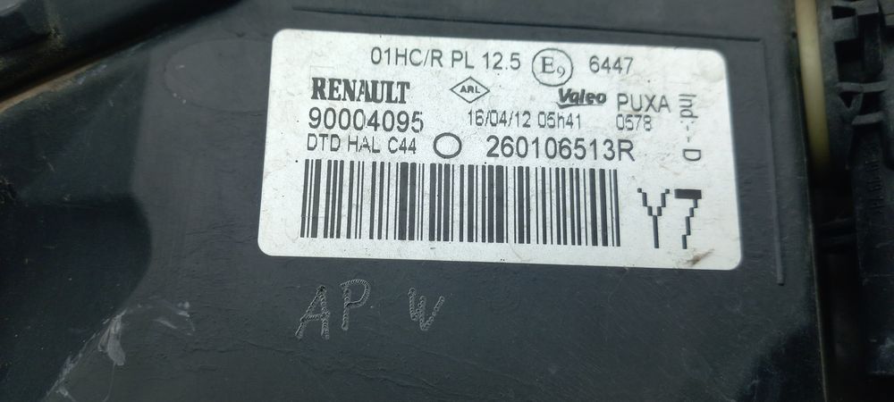 Ótica / farol direita RENAULT Twingo II (CN0_)