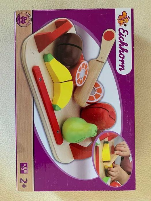 Taca drewniana z owocami Eichhorn od 2 lat