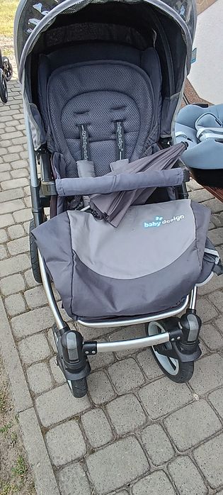 Wózek 3w1 BabyDesign z akcesoriami + fotelik Maxi Cosi