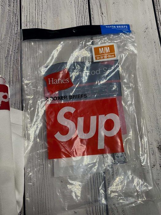 Трусы боксерки Supreme x Hanes