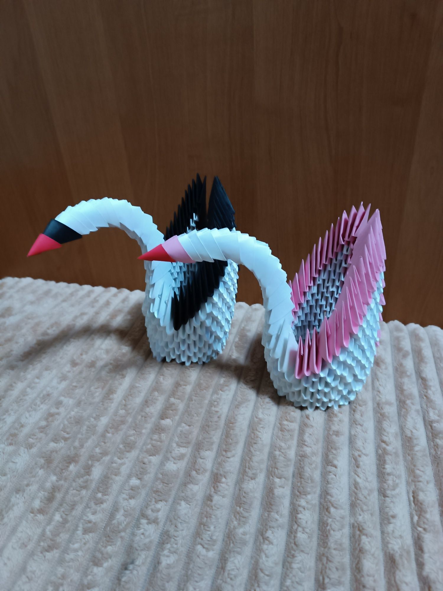 Белый лебедь — моудльное оригами