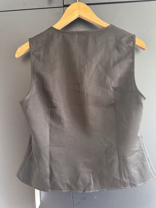 Top kamizelka czarna nowa z kokardkami YOZY L 40/42
