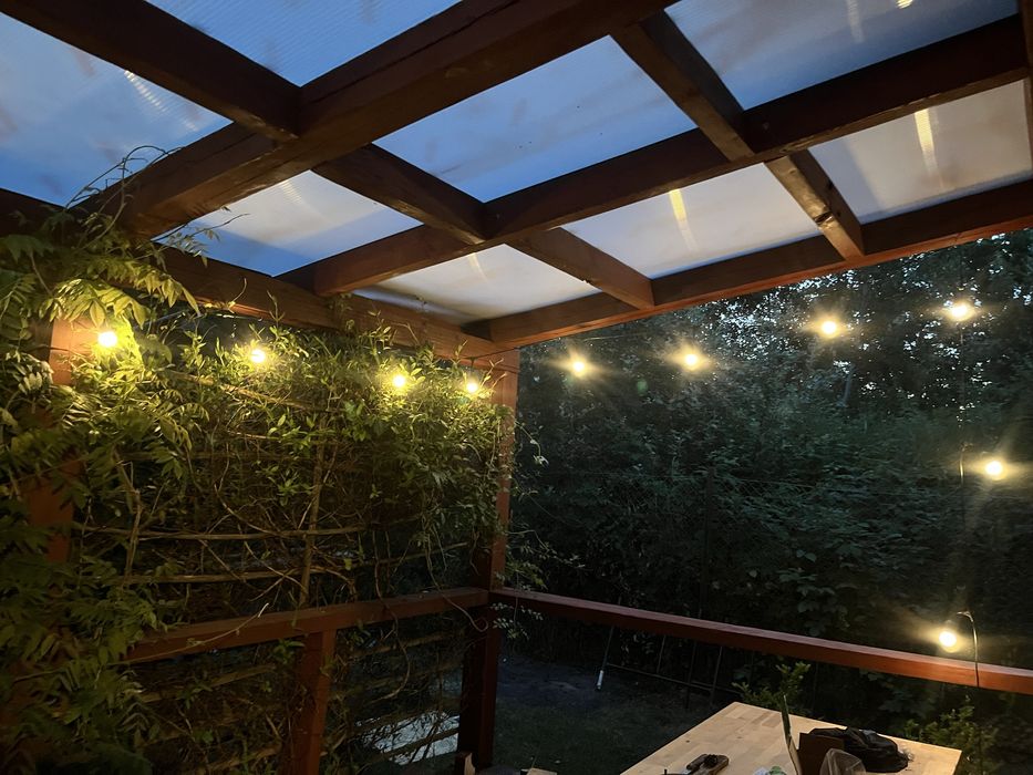 Ogródek działkowy ROD z pięknym drewnianym domkiem