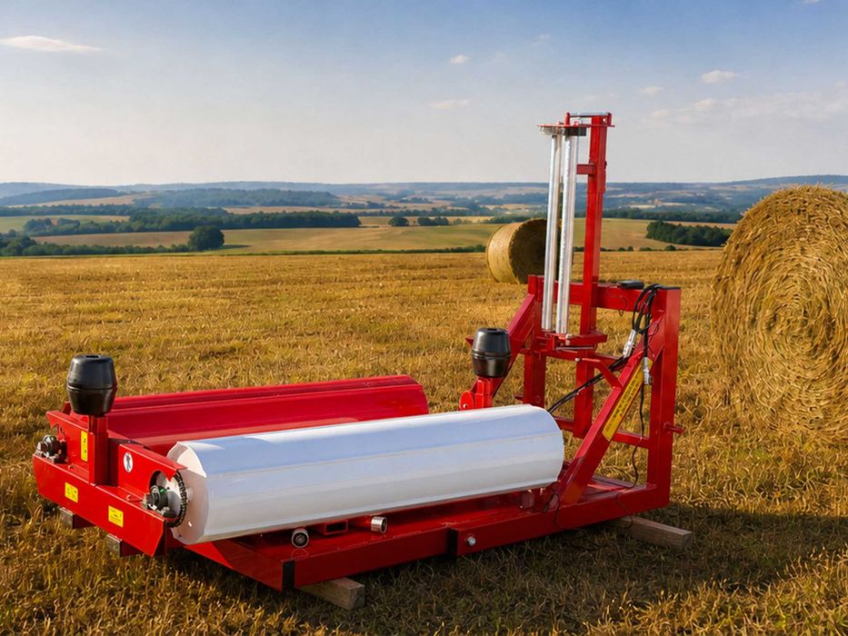 Od ręki - Nowa Stacjonarna Owijarka do bel AGRO-MAX balotów siana foliarka * Dostawa cała Polska * Gwarancja producenta * Dostępny od ręki