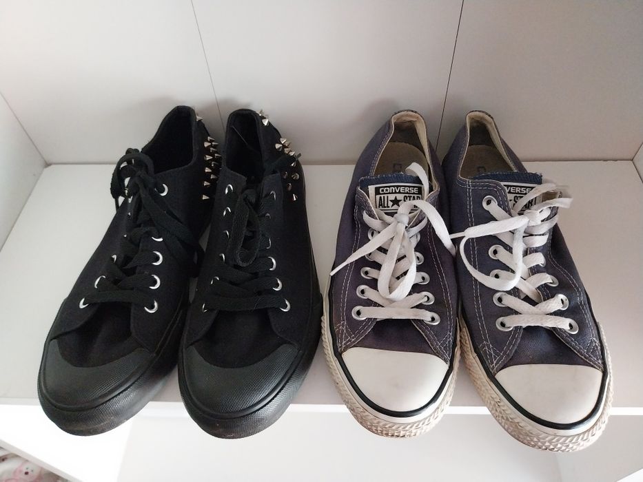 Zestaw butów, trampki Converse, gratis Adidas Neo