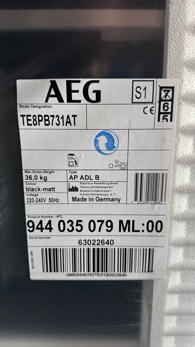 Forno AEG TE8PB731AT | NOVO, Selado na Caixa | Pirolítico | 71L | A++ | WiFi