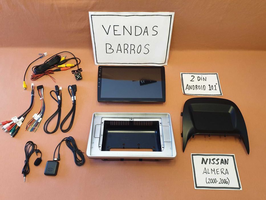 (NOVO) Rádio 2DIN • NISSAN Almera (2000 a 2006) • Android N16 [4+64GB]