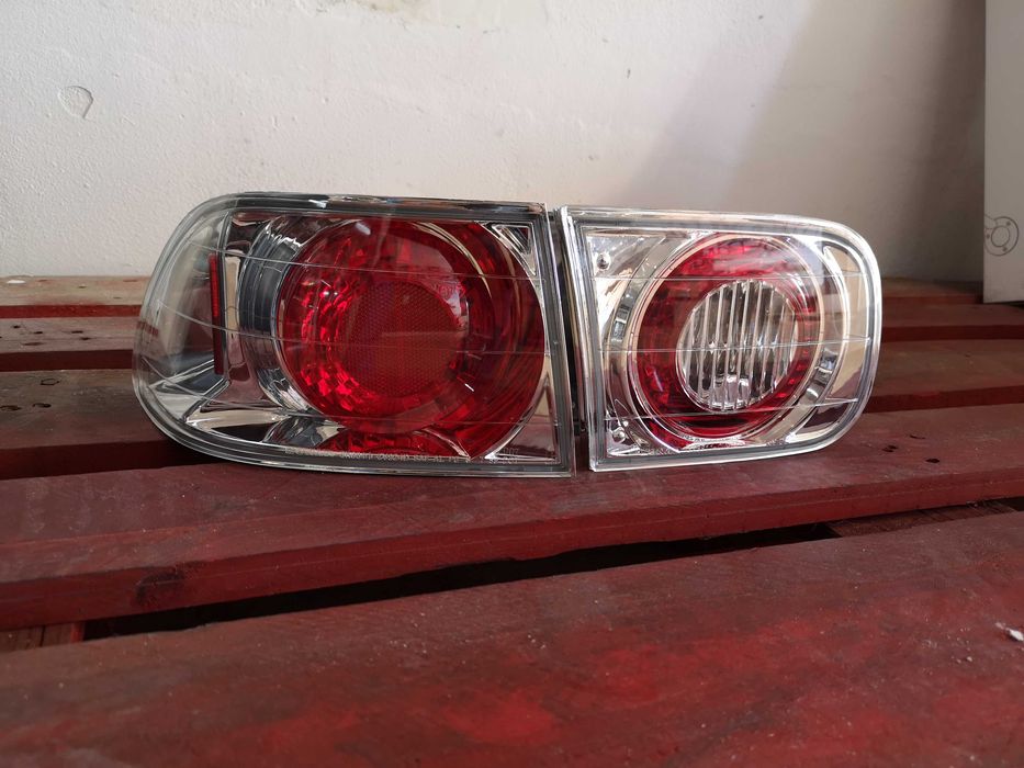 Farolins Chrome Honda Civic EG 91-95 Coupe / Sedan - Novos