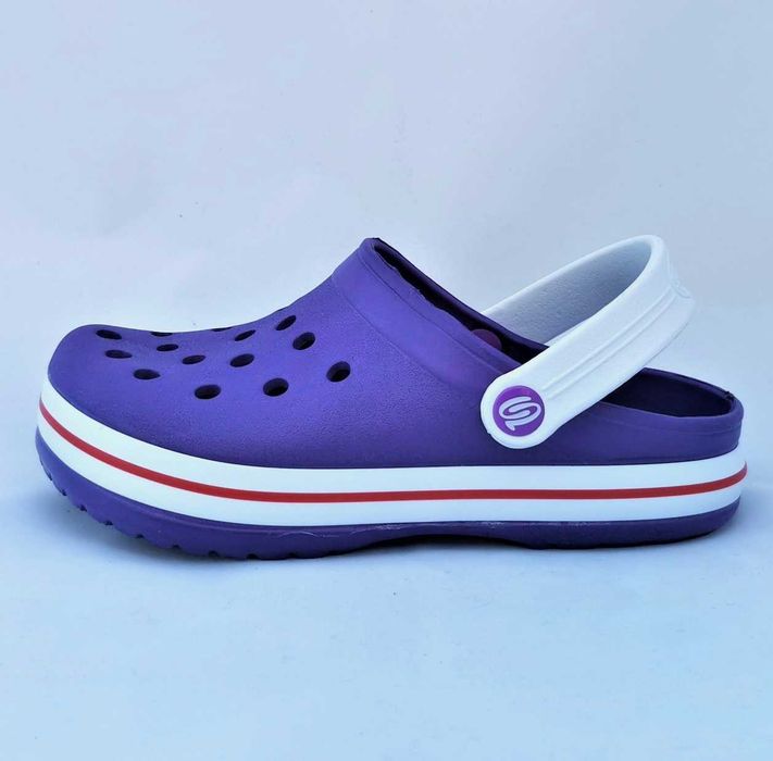 Женские тапочки CROCS сиреневые Кроксы шлёпки сланцы