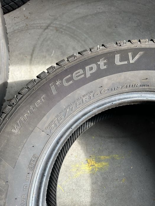 2x zimowe 215/75R16C Hankook Winter I*Cept LV cena za parę 5mm 2023