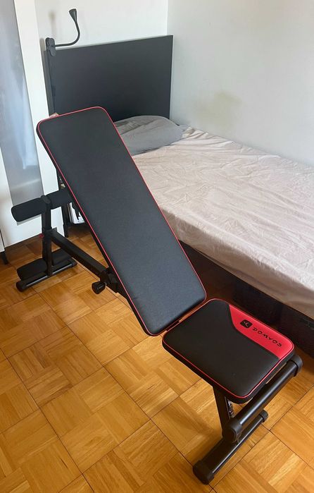Banco Musculação Domyos Bench 500 + 2 halteres 5kg