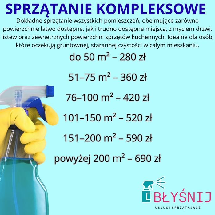 Sprzątanie mieszkania/domu