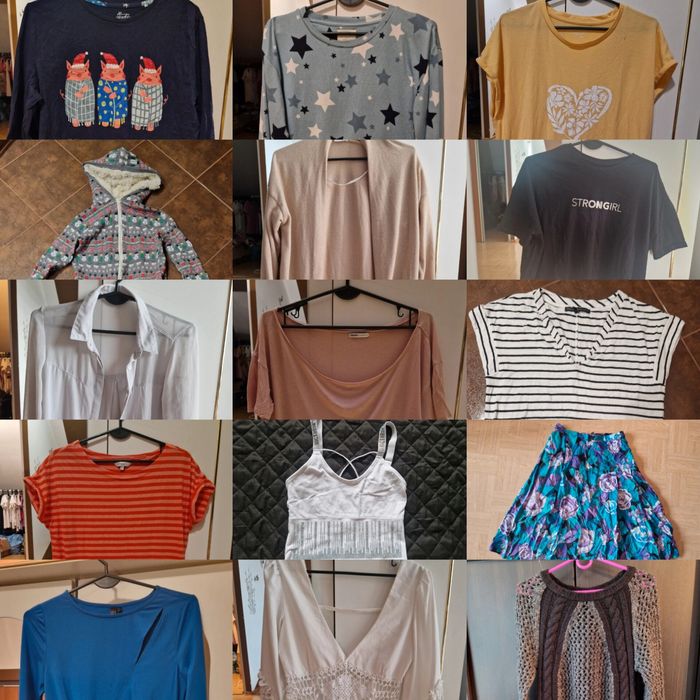 Zestaw 15 szt ubran damskich rozmiar S